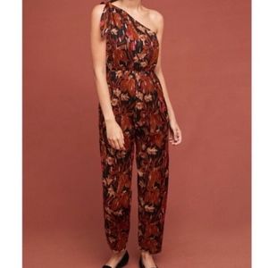 Maeve Anthropologie Kyoto Floral Jumpsuit, size 14